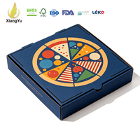 Boîtes à pizza en carton ondulé personnalisées avec logo, emballage en carton alimentaire pour les événements pizzérias, les stands de restauration et les commandes groupées
