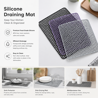 Tapis de protection en silicone écologique pour évier de cuisine