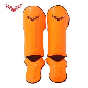Protège-tibias autocollants ALLFIGHT 2026 en PU multicouche S-XL pour Enfants et Adultes Entraînement MMA - Product Image 2