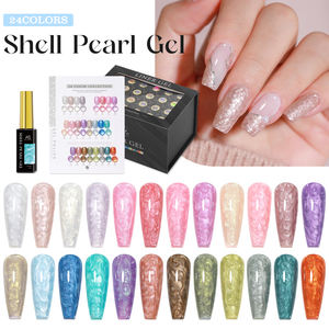 Vernis à ongles en gel perlé professionnel à étiquette privée AS, 24 couleurs, <span class=keywords><strong>logo</strong></span> personnalisé, sans cruauté, multi-effets, OEM ODM, vernis perlé - Product Image 5