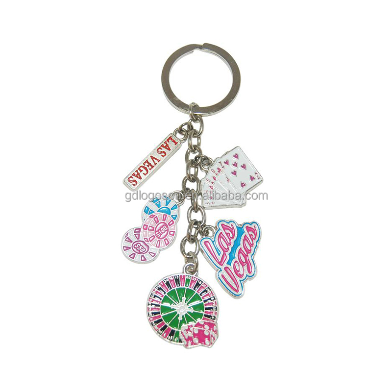 Key West Florida Souvenir Keychain - Metal Tourist Key Ring With Palm Tree & Lighthouse Design 7 thumbnail image
