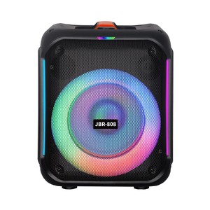 Altavoz Portátil <span class=keywords><strong>JBR</strong></span> Modelo 808 de 8 Pulgadas para Karaoke, con Batería, para Exteriores, con USB, para Cantar - Product Image 2