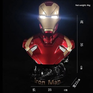 Buste lumineux Iron Man MK46 Avengers transfrontalier surdimensionné en résine avec emballage en boîte colorée, modèle <span class=keywords><strong>de</strong></span> décoration <span class=keywords><strong>Marvel</strong></span>, <span class=keywords><strong>cadeau</strong></span> - Product Image 2