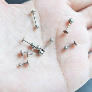 <span class=keywords><strong>Piercing</strong></span> classique en acier inoxydable 20G avec perle ronde et barre en T, tige fine de 0,8 mm, pour lèvre, <span class=keywords><strong>oreille</strong></span> ou <span class=keywords><strong>anneau</strong></span> de lèvre - Product Image 5