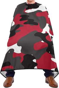 ผ้าคลุมตัดผมแบบกำหนดเองของ Beckon ผ้าคลุมกันสารเคมีสำหรับสระผม ขนาด 54 * 62 นิ้ว สีเงินและสีดำ - Product Image 6