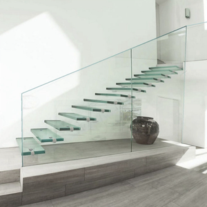 Scala galleggiante nascosto Cantilever scale entrano a muro tipo scala con gradini in vetro - Product Image 2