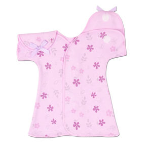 IBaifei Micro prématuré en coton personnalisé, vêtements d'infirmière, body en coton à manches courtes, vêtements adaptés aux bébés prématurés, robe pour soins intensifs néonatals - Product Image 3
