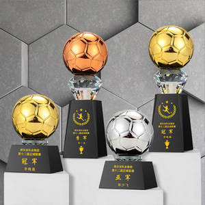 JY ลูกบอล3D เลเซอร์คริสตัลลูกกอล์ฟแก้วคริสตัลสำหรับกีฬารางวัลถ้วยรางวัลขายส่ง - Product Image 4