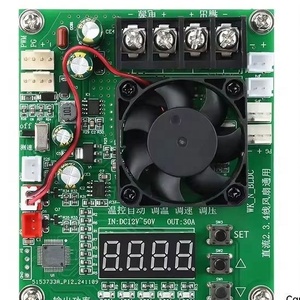 DC12-50V 30A PWM Temperature <b>Control</b> Speed Regulator Universal 2/3/4 Wire Fan <b>Thermostat</b> Module with RPM Display Safety Relays - Product Image 1