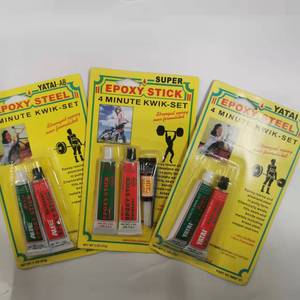 Pegamento Epóxico de Acero EPOXY STEEL AB de <span class=keywords><strong>Antonio</strong></span>, Venta Directa de Fábrica, Pegamento Epóxico Transparente de 2 Partes para Aluminio y Acero Inoxidable en Jeringa - Product Image 5