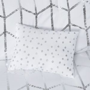 <b>Comforter</b> <b>Set</b> 8Pcs 100% Cotton Floral Printed King Queen Size Woven White Home Bedding - Product Image 5