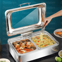 Speisenwärmer Kommerzieller Edelstahl Catering Buffet Heizset Hotel Elektrische Restaurant Chafing Dishes Umweltfreundlich 6-10L