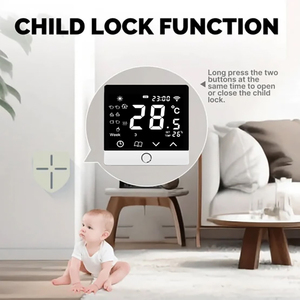 Termostato inteligente conectado por WiFi con pantalla táctil para calefacción eléctrica/controlador de temperatura programable de caldera de Gas para hoteles - Product Image 4