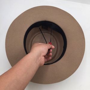 Stylish Autumn Winter Vintage <b>Women</b> 100% Wool <b>Felt</b> Boater <b>Hats</b> 2021 Fedora With Ribbon - Product Image 5