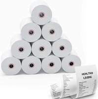 Rouleau de papier thermique pour imprimante de reçus d'hôtel APZ, sans BPA/BPS, économique, épais (45g-70g), 80x80mm