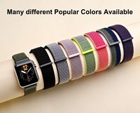 Usine directe en gros nouveau bracelet de montre à crochet et boucle en nylon-bracelet de sport réglable plusieurs styles prêt à expédier