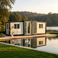 Maison conteneur extensible 20FT 30FT 40FT, bâtiment modulaire préfabriqué, bureau mobile personnalisable, hôtel, cabane