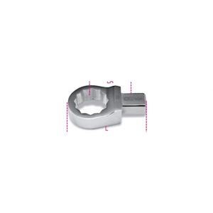 BETA - 006530124 Llaves de anillo para barras dinamométricas con accionamiento rectangular-EAN 8014230592947 LLAVES TORQUE BITS - Product Image 1