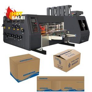 Automatic high speed four color corrugated carton boxe making machine carton box printing slotting die-cutting machine