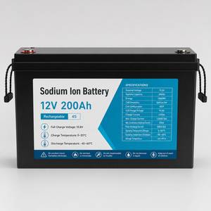 แบตเตอรี่โซเดียมไอออน 12V 200Ah 2400Wh สำหรับรถกอล์ฟ เรือ 6000-11000 รอบการใช้งาน รับประกัน 5 ปี กล่องกันน้ำ IP67 รองรับพลังงานแสงอาทิตย์ - Product Image 1