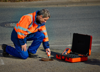 SEWERIN SePem100 Enregistreur de bruit mobile IP68 Lift & Shift pour la prélocalisation des fuites dans les réseaux de canalisations municipales