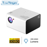 Touyinger — mini projecteur portable H5, résolution HD intégrale, 1080p, 4500 lumens, compatible avec home cinéma