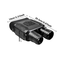 Jumelles de vision nocturne thermique NV400B avec écran LCD, infrarouge 3W, résolution 640x480, grossissement 2X, étanches IPX4, vidéo