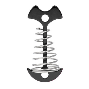 Crochet à ressort en alliage d'aluminium 77x35mm pour piquets de tente, équipement de camping en plein air - Product Image 1