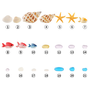 Adornos de Resina de Vida Marina, Estrellas de Mar, Peces, Conchas, Decoraciones para Acuarios, Manualidades de Decoración para el Hogar - Product Image 4