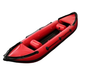 Qingdao Haohai 2.1-4m Kayak de pêche bateau gonflable <span class=keywords><strong>à</strong></span> moteur Kayak <span class=keywords><strong>à</strong></span> <span class=keywords><strong>pédale</strong></span> unique pour 2 personnes PVC coque <span class=keywords><strong>canoë</strong></span> pour la dérive - Product Image 1