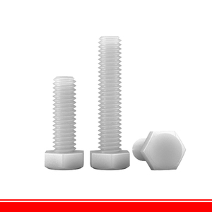 Bulloni Esagonali in Nylon Bianco PA66 DIN933, Viti in <span class=keywords><strong>Plastica</strong></span> M3 M4 M5 M6 M8 M10 M12 M14 M16 M18 M20 Sistema Metrico - Product Image 5