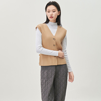 Pacas de Ropa de Mujer Nueva al por Mayor 2026 - Chaleco Plisado Miyake con Cuello en V y Botones para Mujer