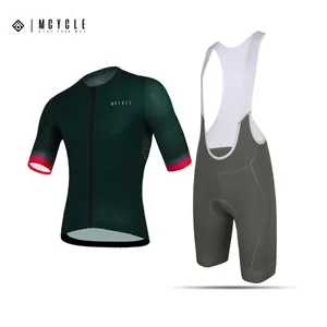 Mcycle Set pakaian bersepeda gaya baru, setelan baju bersepeda kustom, Jersey bersepeda pendek dapat bernafas, Set Jersey pendek