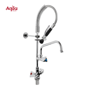 Robinet mélangeur de cuisine en laiton massif, Robinet de pré-évier commercial pour hôtels et restaurants - Product Image 1