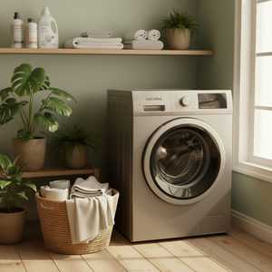 <span class=keywords><strong>Lave</strong></span>-<span class=keywords><strong>linge</strong></span> frontal entièrement automatique 10 kg, écoénergétique, en acier inoxydable, avec fonction séchage, pour usage domestique et hôtelier - Product Image 4