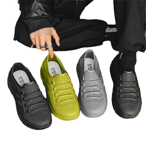 Zapatos de Lluvia para Hombre, Suela de PVC Antideslizante, Plantilla de EVA, Sólidos, Impermeables, para Caminar al Aire Libre - Product Image 1