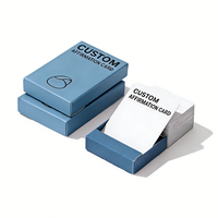 Cartes d'affirmation autocollantes laminées en papier d'art 280 g/m² avec impression multicolore vive, personnalisées pour la méditation quotidienne