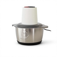 Penggiling Daging Ayam 3-in-1 Stainless Steel 3L Murah, 2 Kecepatan, Alat Cincang Daging Rumah Tangga