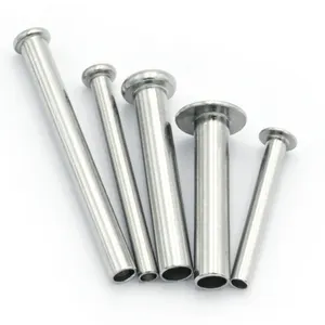 Rivets semi-tubulaires à tête plate en acier aluminium DIN7338B - Product Image 1