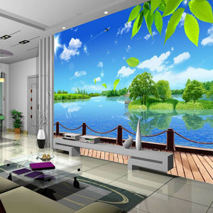 3D stéréoscopique Tv fond mur peinture <span class=keywords><strong>papier</strong></span> <span class=keywords><strong>peint</strong></span> <span class=keywords><strong>mer</strong></span> méditerranéenne salon <span class=keywords><strong>chambre</strong></span> canapé fond mur <span class=keywords><strong>papier</strong></span> <span class=keywords><strong>peint</strong></span> - Product Image 2