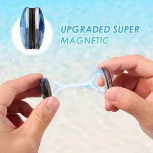 Aimants de réfrigérateur modernes en verre monobloc écologiques, robustes, en forme de dôme, série motif océan, pour tableau blanc et armoires de bureau - Product Image 4