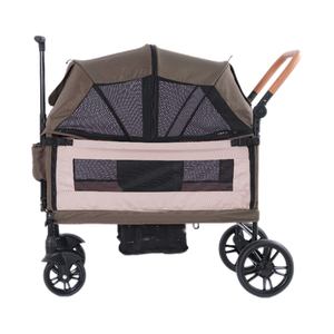 Di alta qualità <span class=keywords><strong>doppio</strong></span> <span class=keywords><strong>passeggino</strong></span> quattro ruote grande capacità Camper esterno per viaggi di famiglia Baby Wagon - Product Image 1