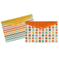 Pochettes A4 étanches à fermeture à pression, format lettre, transparentes en PP, imprimées UV, pour documents, écologiques, avec logo personnalisé, pour bureau et école