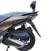 Accessoires de moto avec pare-chocs, barres d'échappement, porte-bagages arrière, porte-coffre, appuie-dos, compatibles avec 25 PCX160