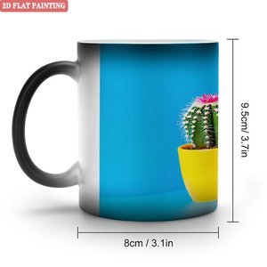 Custom Landscape Photo Sublimation Mug Frosted Black 11oz <b>Ceramic</b> Heat Color Changing Magic <b>Cup</b> - Product Image 1