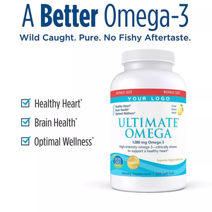 OEM sıcak satış doğal organik nihai Omega 3 balık yağı 1280mg 90 Sofegels Nootropics takviyesi - Product Image 6