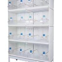 KWS Cage d'Élevage Personnalisable pour Chats, Chiens et Animaux, Grande Volière Multicouche Mobile et Modulable pour Perroquets et Oiseaux, À Vendre