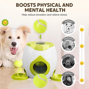 Lanciatore di Palline per Cani con Premio Alimentare, Nuova Macchina Lanciapalline da Tennis Interattiva per Animali Domestici - Product Image 2