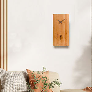 Horloge <span class=keywords><strong>murale</strong></span> analogique en bambou écologique, bol chantant et rétro, Design moderne, nouvelle collection - Product Image 2