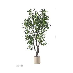 180cm Künstlicher Grüner Ficus-Baum im Topf Künstliche Pflanze für Innenraumgestaltung für Zuhause und Hotel - Product Image 1